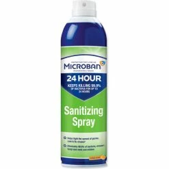 Microban® 24-Hour Disinfectant Sanitizing Spray, Citrus, 15 Oz. Aerosol Spray