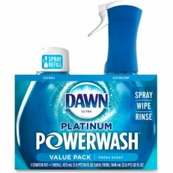 Dawn® Platinum Powerwash Dish Spray, Fresh, 16 oz. Spray Bottle Kit, 3 Kits/Case 21 Dawn® Platinum Powerwash Dish Spray, Fresh, 16 oz. Spray Bottle Kit, 3 Kits/Case -Cleaning Chemicals & Lubricants Shop UNT PGC31836