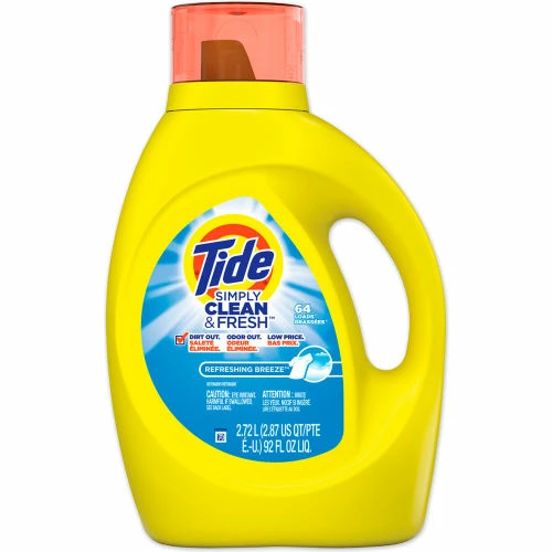 Tide Simply Clean and Fresh Laundry Detergent, Refreshing Breeze, 64 Loads, 92 oz. Bottle 9 Tide Simply Clean and Fresh Laundry Detergent, Refreshing Breeze, 64 Loads, 92 oz. Bottle - Image 7