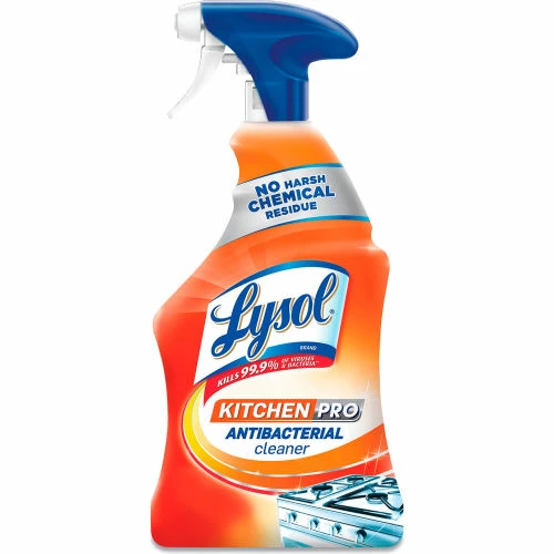 LYSOL® Brand Kitchen Pro Antibacterial Cleaner Degreaser, 22 oz. Spray Bottle, 9/Case 4 LYSOL® Brand Kitchen Pro Antibacterial Cleaner Degreaser, 22 oz. Spray Bottle, 9/Case - Image 2