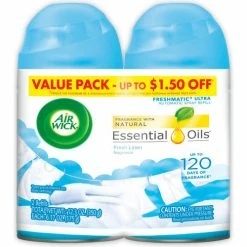 Air Wick® Freshmatic Ultra Spray Refill, Fresh Linen, Aerosol, 5.89 oz., 2/Pack, 3 Packs/Case -Cleaning Chemicals & Lubricants Shop UNT RAC93045