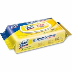 LYSOL® Disinfecting Wipes Flat Packs, Lemon & Lime Blossom, 80 Wipes/Flat Pack, 6 Packs/Case