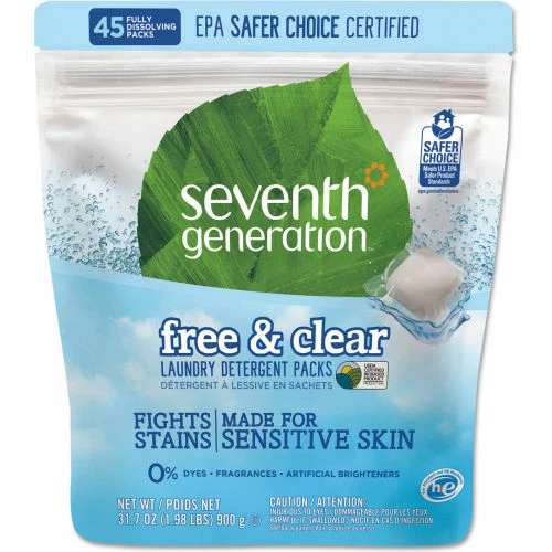 Seventh Generation Natural Laundry Detergent Packs, Powder, Unscented, 45 Packets/Pack 13 Seventh Generation Natural Laundry Detergent Packs, Powder, Unscented, 45 Packets/Pack - Image 11