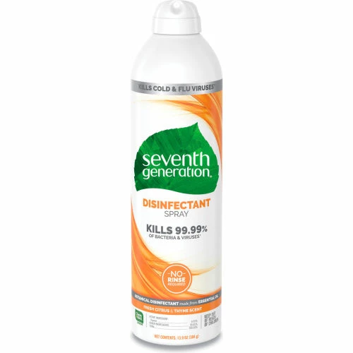 Seventh Generation® Disinfectant Sprays, Fresh Citrus/Thyme, 13.9 Oz., Spray Bottle 3 Seventh Generation® Disinfectant Sprays, Fresh Citrus/Thyme, 13.9 Oz., Spray Bottle