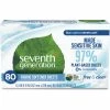 Seventh Generation&#174, Natural Fabric Softener Sheets, Unscented, 80 Sheets/Box -Cleaning Chemicals & Lubricants Shop UNT SEV44930EA