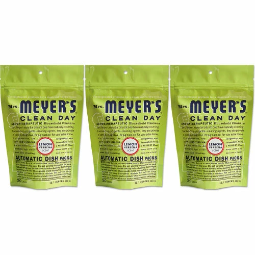 Mrs. Meyer's® Automatic Dish Packs, Lemon, 20 Packs/Bag, 6 Bags - 306684 3 Mrs. Meyer's® Automatic Dish Packs, Lemon, 20 Packs/Bag, 6 Bags - 306684