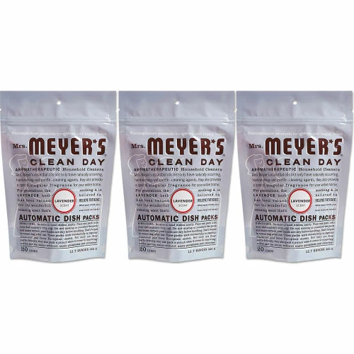 Mrs. Meyer's® Automatic Dish Packs, Lavender, 20 Packs/Bag, 6 Bags - 306685 3 Mrs. Meyer's® Automatic Dish Packs, Lavender, 20 Packs/Bag, 6 Bags - 306685