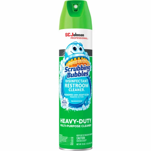 Scrubbing Bubbles® Disinfectant Restroom Cleaner, 25 oz. Aerosol Spray, 12 Cans - 313358 3 Scrubbing Bubbles® Disinfectant Restroom Cleaner, 25 oz. Aerosol Spray, 12 Cans - 313358
