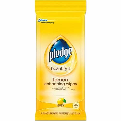 Pledge Beautify Enhancing Wipes, Lemon, 24 Wipes/Pack, 12 Packs 5 Pledge Beautify Enhancing Wipes, Lemon, 24 Wipes/Pack, 12 Packs - Image 3