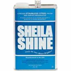 Sheila Shine Stainless Steel Cleaner And Polish, 1 Gal Can, 4/Carton