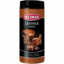 Weinman® Leather Wipes, 7" x 8", 30 Wipes/Canister, 4 Canisters/Case 19 Weinman® Leather Wipes, 7" x 8", 30 Wipes/Canister, 4 Canisters/Case -Cleaning Chemicals & Lubricants Shop UNT WMN91CT