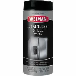 Weinman® Stainless Steel Wipes, 7" x 8", 30 Wipes/Canister, 4 Canisters/Case 19 Weinman® Stainless Steel Wipes, 7" x 8", 30 Wipes/Canister, 4 Canisters/Case -Cleaning Chemicals & Lubricants Shop UNT WMN92CT