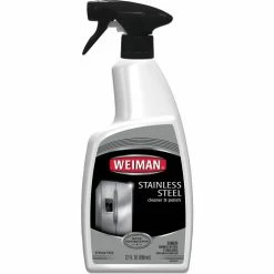 Weinman® Stainless Steel Cleaner and Polish, Floral Scent, 22 oz. Trigger Spray Bottle