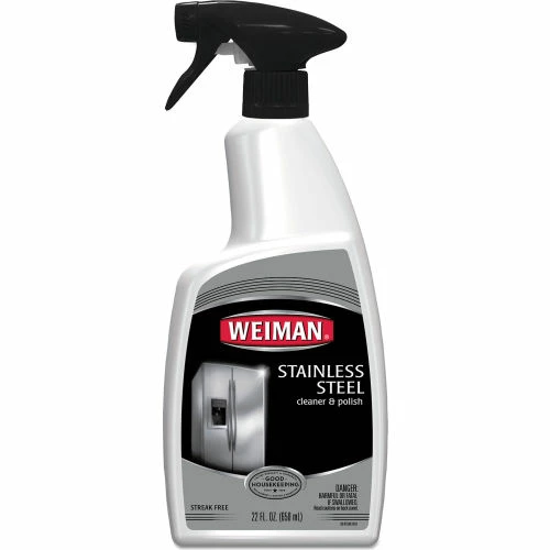 Weinman® Stainless Steel Cleaner and Polish, Floral Scent, 22 oz. Trigger Spray Bottle 3 Weinman® Stainless Steel Cleaner and Polish, Floral Scent, 22 oz. Trigger Spray Bottle