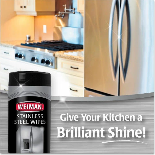 Weinman® Stainless Steel Wipes, 7" x 8", 30 Wipes/Canister, 4 Canisters/Case 7 Weinman® Stainless Steel Wipes, 7" x 8", 30 Wipes/Canister, 4 Canisters/Case - Image 5