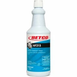 Betco AF315 Disinfectant - 12/Case, 32 oz. Bottle - Citrus Floral, Turquoise - 3151200