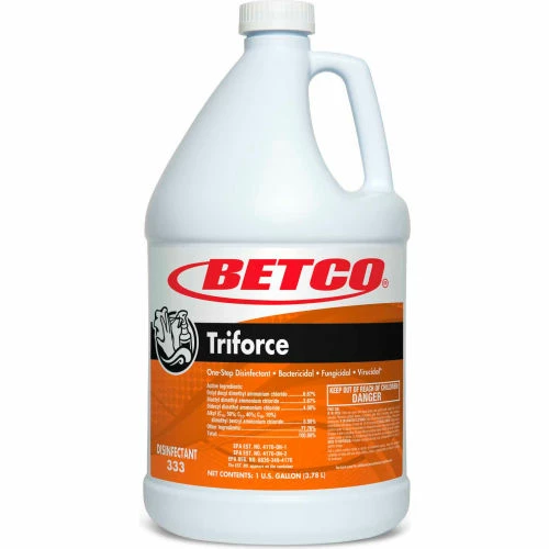 Betco Triforce Disinfectant, 4/Case -1 Gallon Bottle, Fresh, Orange - 3330400 3 Betco Triforce Disinfectant, 4/Case -1 Gallon Bottle, Fresh, Orange - 3330400