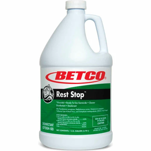 Betco Rest Stop Acid Free Restroom Disinfectant,4/CS -Gallon Bottle,Floral Fresh,Blue - 700400 3 Betco Rest Stop Acid Free Restroom Disinfectant,4/CS -Gallon Bottle,Floral Fresh,Blue - 700400