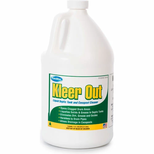 Comstar Kleer-Out™ Septic Tank & Cesspool Cleaner, Gallon Bottle, 4 Bottles - 30-245 - Pkg Qty 4 3 Comstar Kleer-Out™ Septic Tank & Cesspool Cleaner, Gallon Bottle, 4 Bottles - 30-245 - Pkg Qty 4
