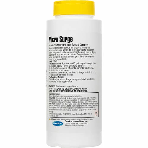 Comstar Micro Surge™ Bacterial Promoter, Quart Bottle, 12 Bottles - 30-720 - Pkg Qty 12 4 Comstar Micro Surge™ Bacterial Promoter, Quart Bottle, 12 Bottles - 30-720 - Pkg Qty 12 - Image 2